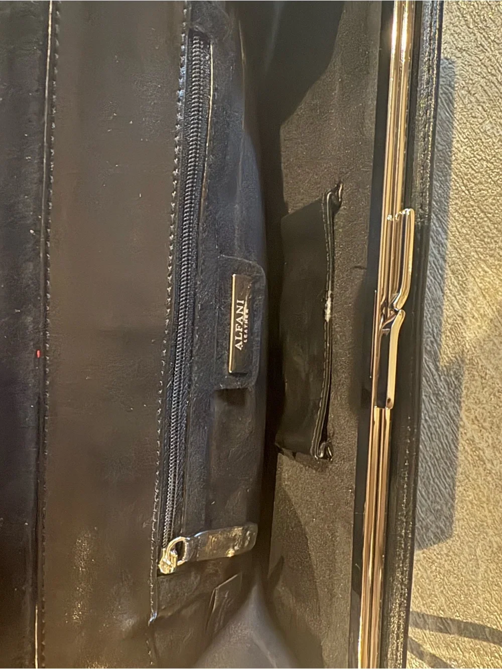 Black Leather Wristlet Clutch for Men - Sleek Travel Wallet